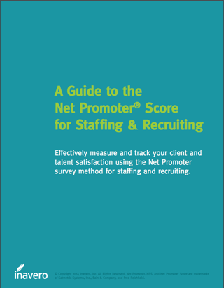 Download the Free Guide: Net Promoter Score & Satisfaction Survey Best Practices for Staffing & Recruiting
