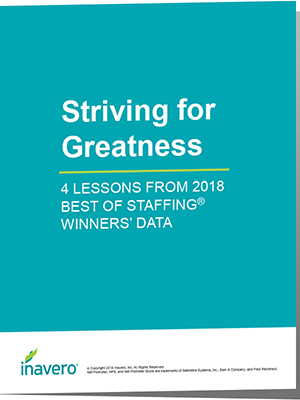 Download - Striving for Greatness: 4 Lessons from 2018 Best of Staffing Winners' Data
